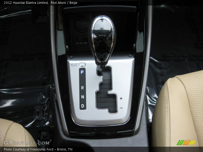  2012 Elantra Limited 6 Speed Shiftronic Automatic Shifter