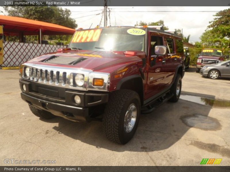 Red Metallic / Wheat 2003 Hummer H2 SUV