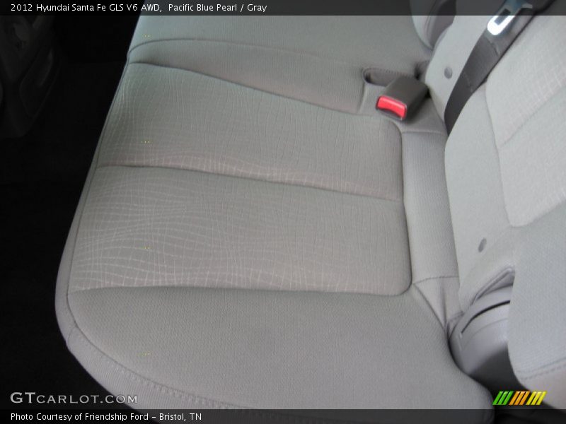 Pacific Blue Pearl / Gray 2012 Hyundai Santa Fe GLS V6 AWD