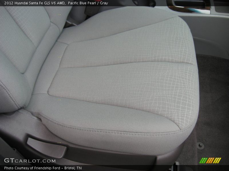 Pacific Blue Pearl / Gray 2012 Hyundai Santa Fe GLS V6 AWD