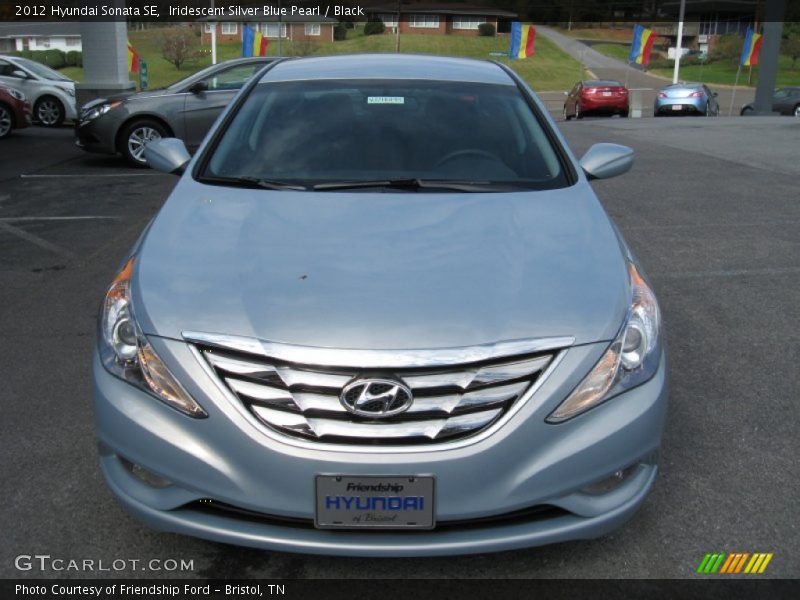 Iridescent Silver Blue Pearl / Black 2012 Hyundai Sonata SE