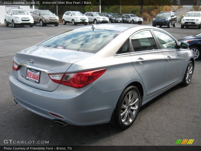 Iridescent Silver Blue Pearl / Black 2012 Hyundai Sonata SE
