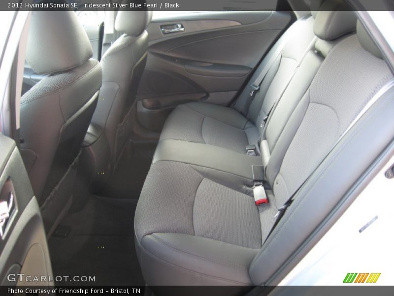Iridescent Silver Blue Pearl / Black 2012 Hyundai Sonata SE
