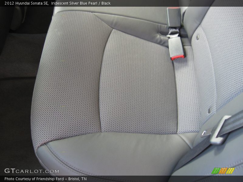 Iridescent Silver Blue Pearl / Black 2012 Hyundai Sonata SE