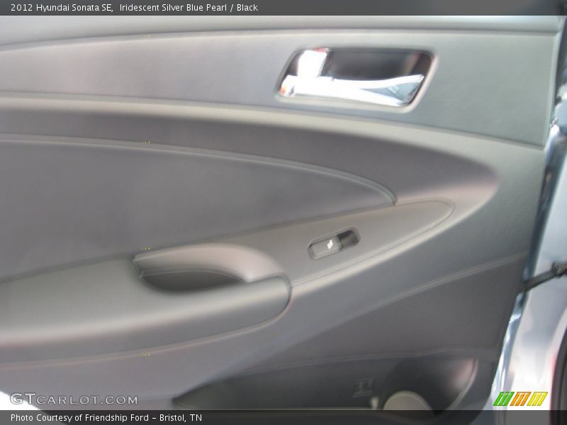 Iridescent Silver Blue Pearl / Black 2012 Hyundai Sonata SE