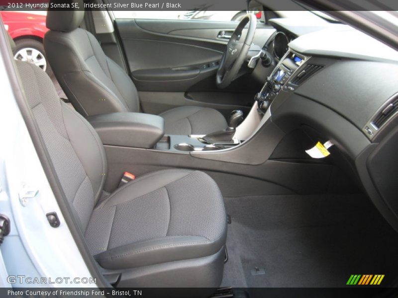 Iridescent Silver Blue Pearl / Black 2012 Hyundai Sonata SE