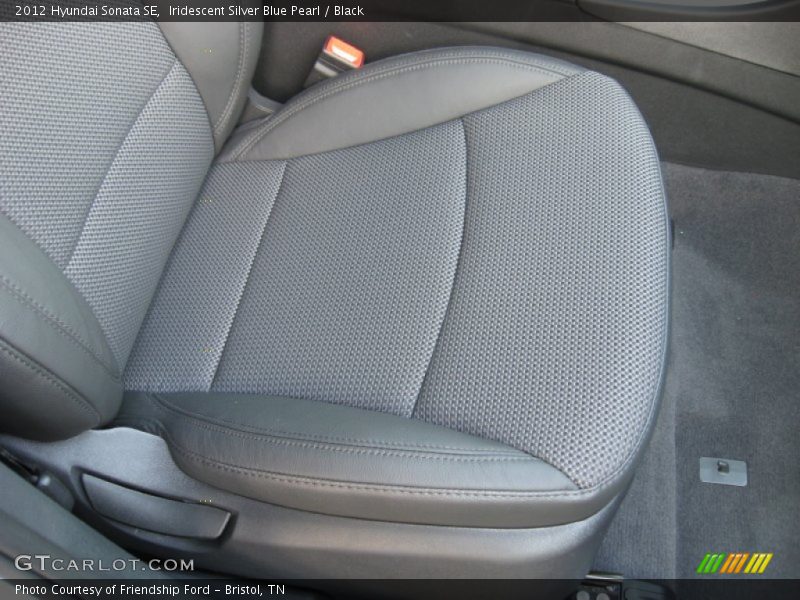 Iridescent Silver Blue Pearl / Black 2012 Hyundai Sonata SE