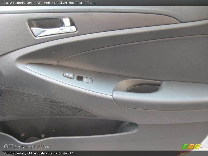 Iridescent Silver Blue Pearl / Black 2012 Hyundai Sonata SE