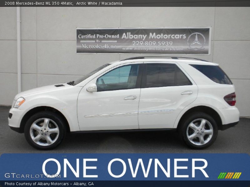 Arctic White / Macadamia 2008 Mercedes-Benz ML 350 4Matic