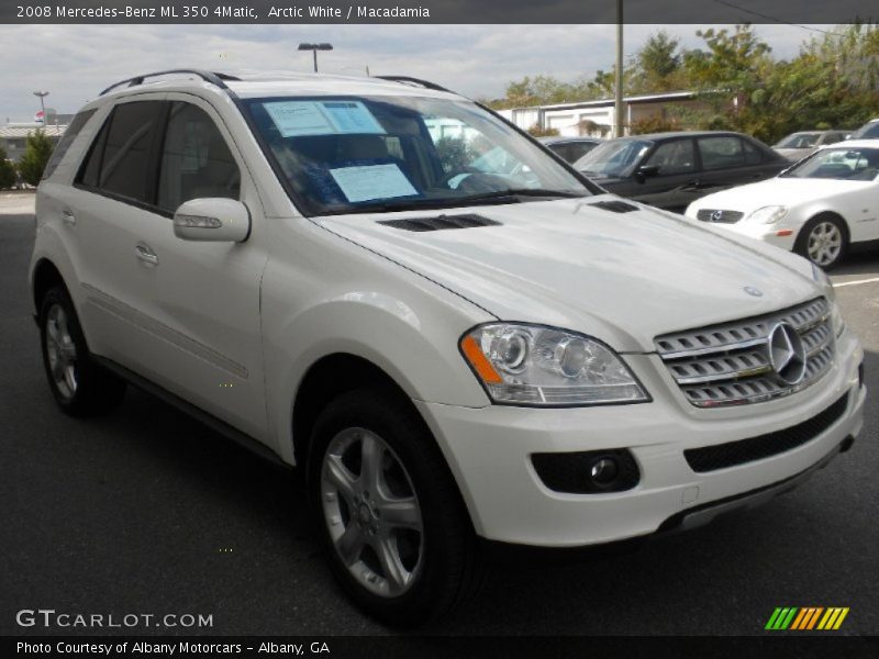 Arctic White / Macadamia 2008 Mercedes-Benz ML 350 4Matic