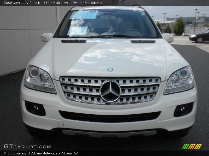 Arctic White / Macadamia 2008 Mercedes-Benz ML 350 4Matic