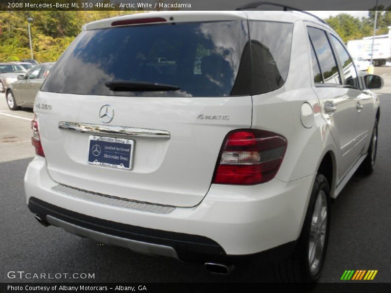 Arctic White / Macadamia 2008 Mercedes-Benz ML 350 4Matic