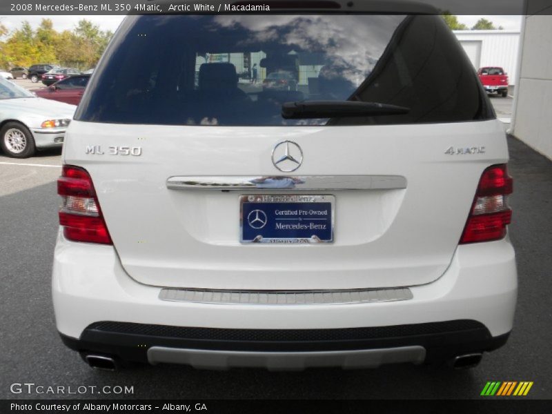 Arctic White / Macadamia 2008 Mercedes-Benz ML 350 4Matic