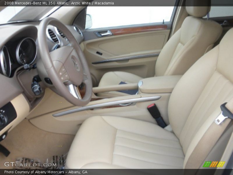 Arctic White / Macadamia 2008 Mercedes-Benz ML 350 4Matic