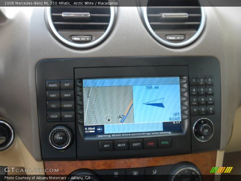 Arctic White / Macadamia 2008 Mercedes-Benz ML 350 4Matic