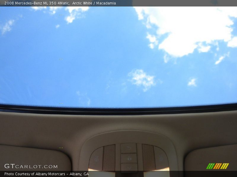 Arctic White / Macadamia 2008 Mercedes-Benz ML 350 4Matic