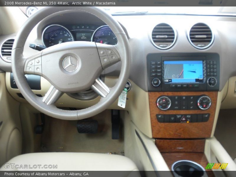 Arctic White / Macadamia 2008 Mercedes-Benz ML 350 4Matic