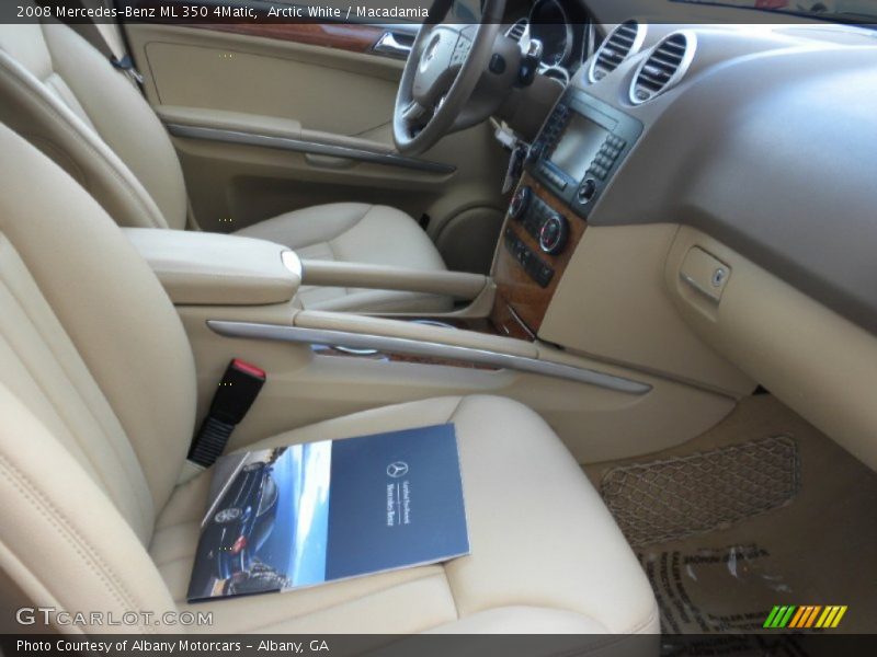 Arctic White / Macadamia 2008 Mercedes-Benz ML 350 4Matic