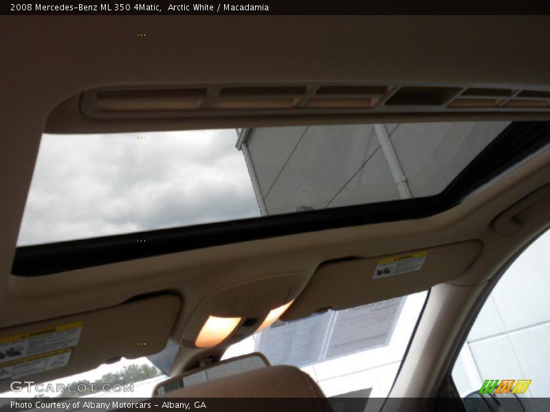Arctic White / Macadamia 2008 Mercedes-Benz ML 350 4Matic