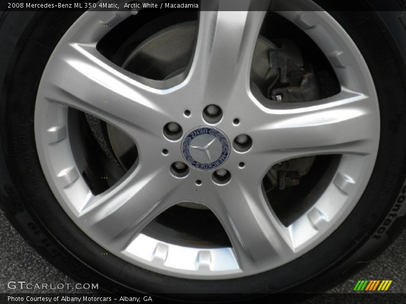 Arctic White / Macadamia 2008 Mercedes-Benz ML 350 4Matic