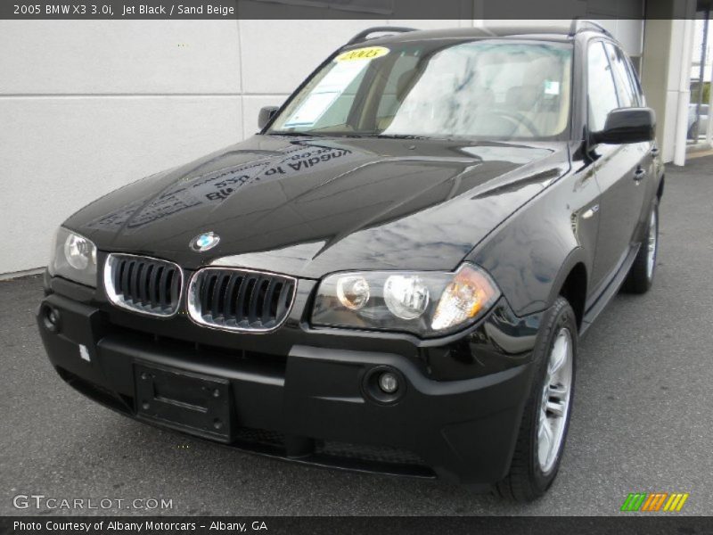 Jet Black / Sand Beige 2005 BMW X3 3.0i
