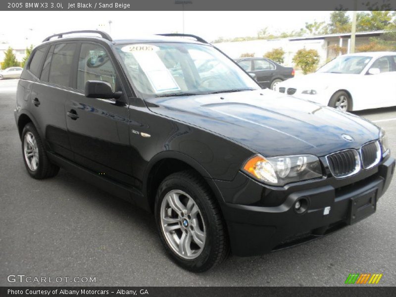 Jet Black / Sand Beige 2005 BMW X3 3.0i