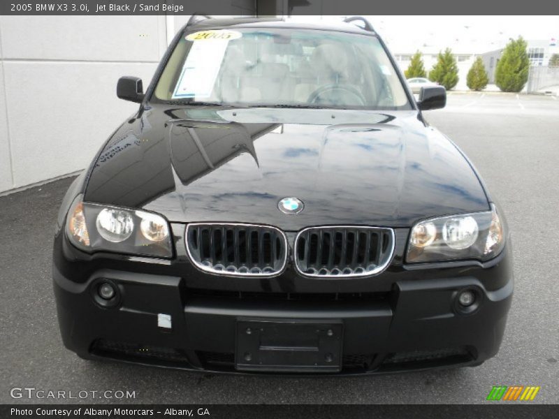 Jet Black / Sand Beige 2005 BMW X3 3.0i