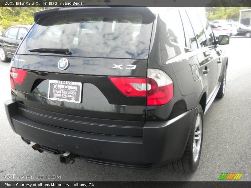 Jet Black / Sand Beige 2005 BMW X3 3.0i