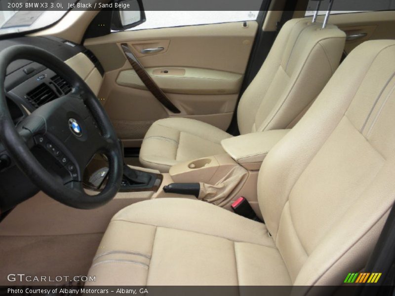 Jet Black / Sand Beige 2005 BMW X3 3.0i