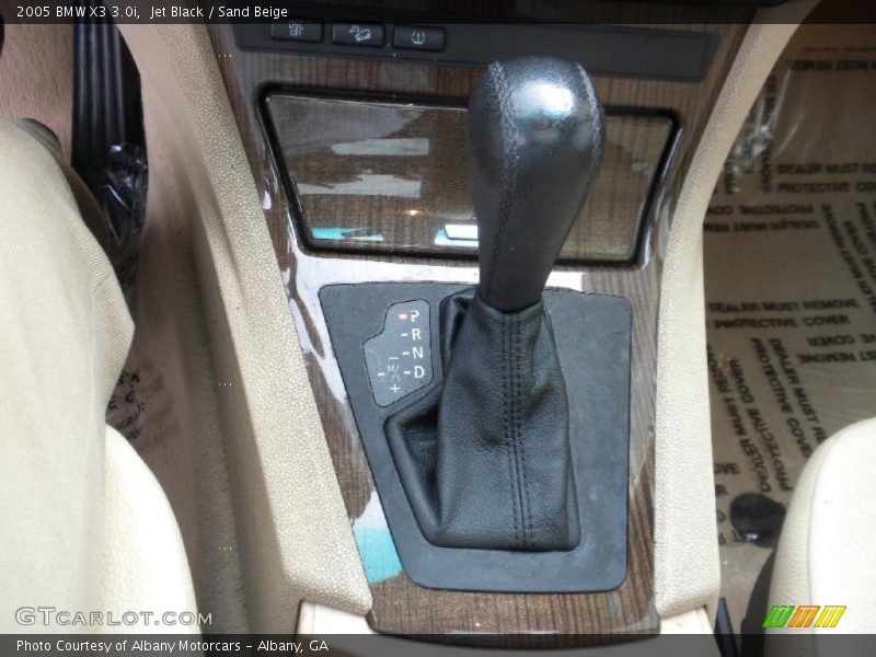 Jet Black / Sand Beige 2005 BMW X3 3.0i