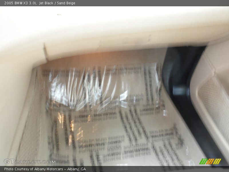 Jet Black / Sand Beige 2005 BMW X3 3.0i