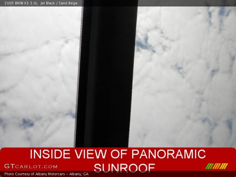 Jet Black / Sand Beige 2005 BMW X3 3.0i