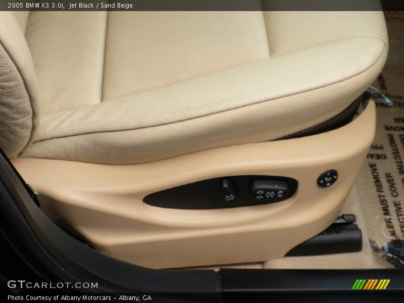 Jet Black / Sand Beige 2005 BMW X3 3.0i