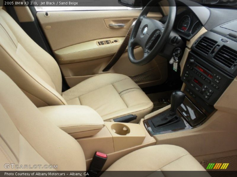 Jet Black / Sand Beige 2005 BMW X3 3.0i