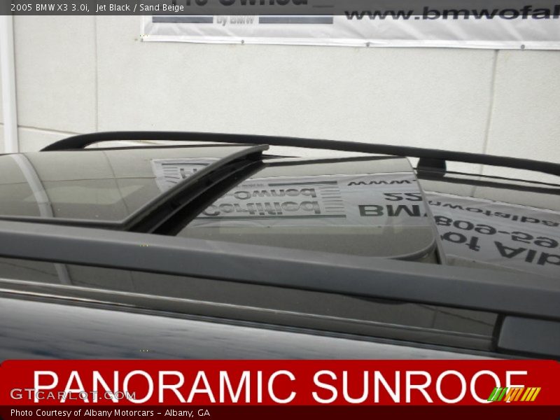Jet Black / Sand Beige 2005 BMW X3 3.0i