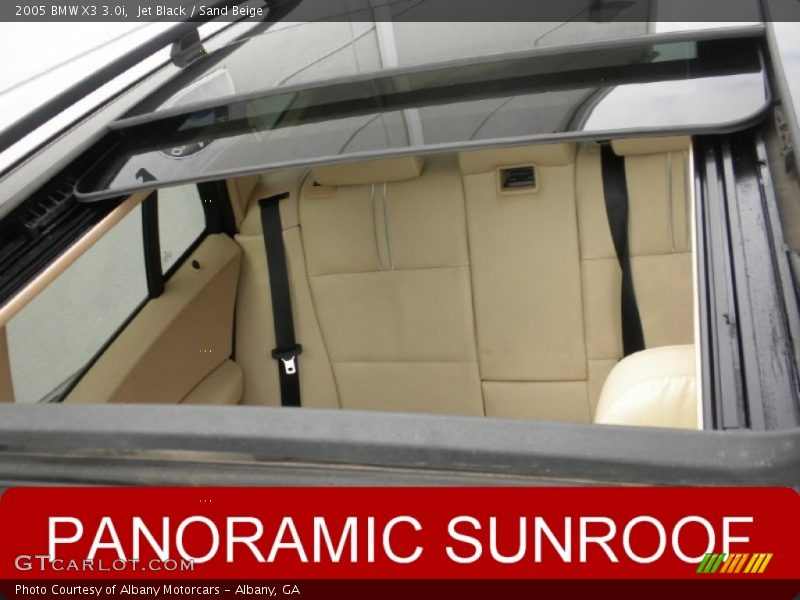 Jet Black / Sand Beige 2005 BMW X3 3.0i