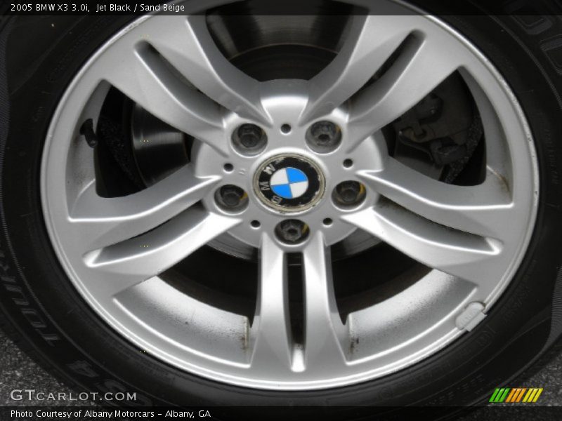 Jet Black / Sand Beige 2005 BMW X3 3.0i