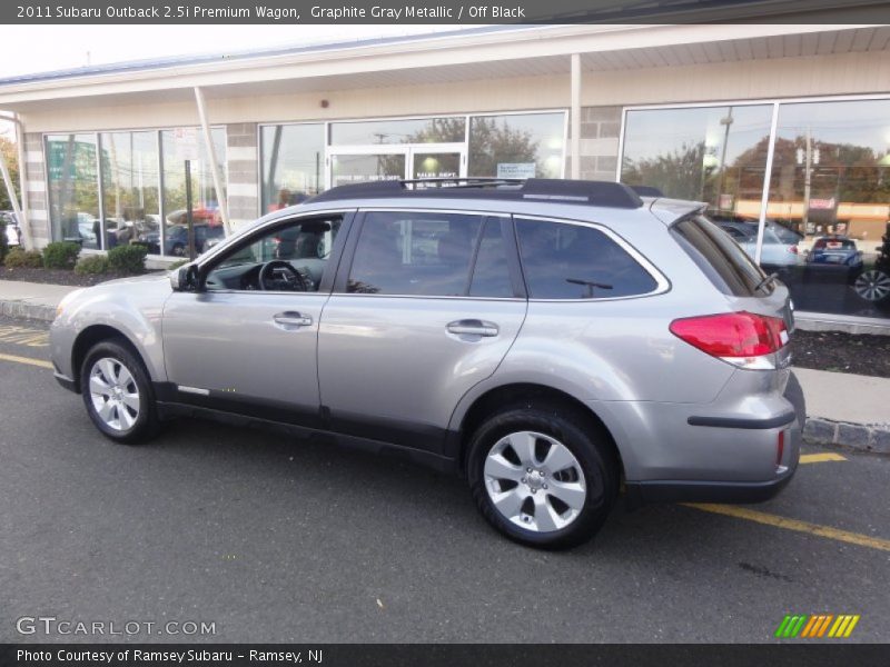 Graphite Gray Metallic / Off Black 2011 Subaru Outback 2.5i Premium Wagon