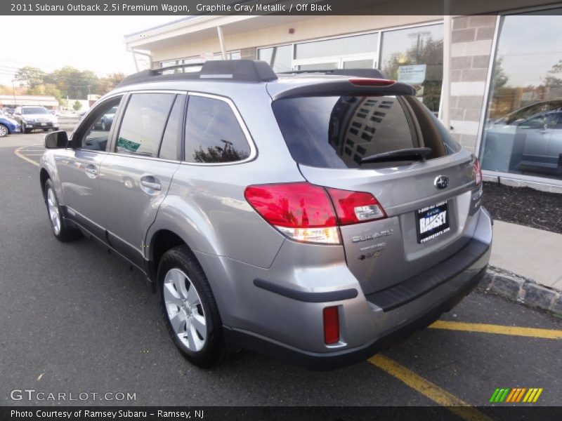 Graphite Gray Metallic / Off Black 2011 Subaru Outback 2.5i Premium Wagon