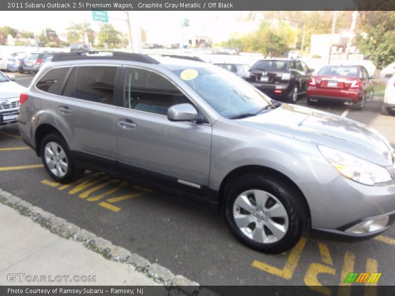 Graphite Gray Metallic / Off Black 2011 Subaru Outback 2.5i Premium Wagon