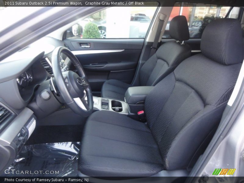 Graphite Gray Metallic / Off Black 2011 Subaru Outback 2.5i Premium Wagon