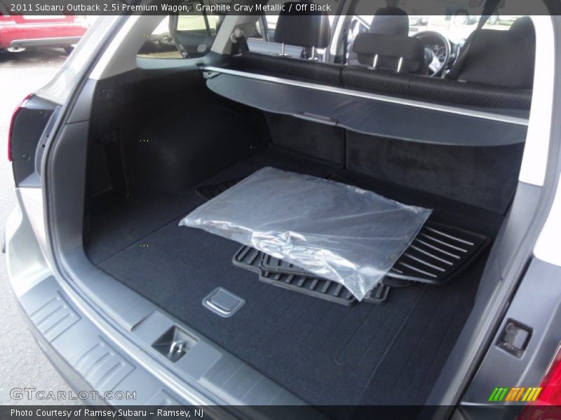 Graphite Gray Metallic / Off Black 2011 Subaru Outback 2.5i Premium Wagon