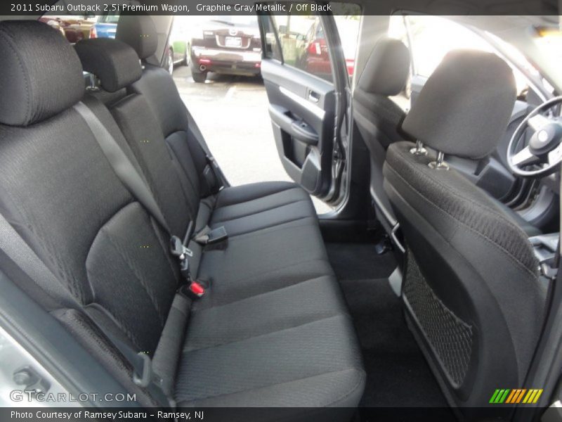 Graphite Gray Metallic / Off Black 2011 Subaru Outback 2.5i Premium Wagon