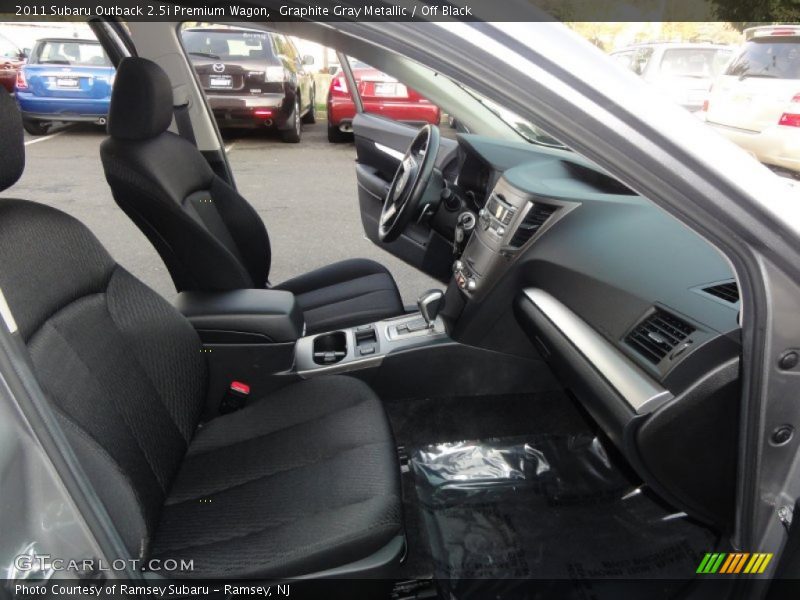 Graphite Gray Metallic / Off Black 2011 Subaru Outback 2.5i Premium Wagon