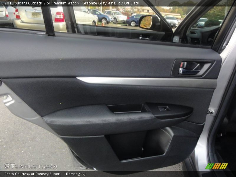 Graphite Gray Metallic / Off Black 2011 Subaru Outback 2.5i Premium Wagon
