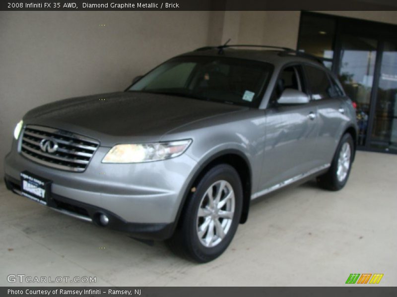 Diamond Graphite Metallic / Brick 2008 Infiniti FX 35 AWD