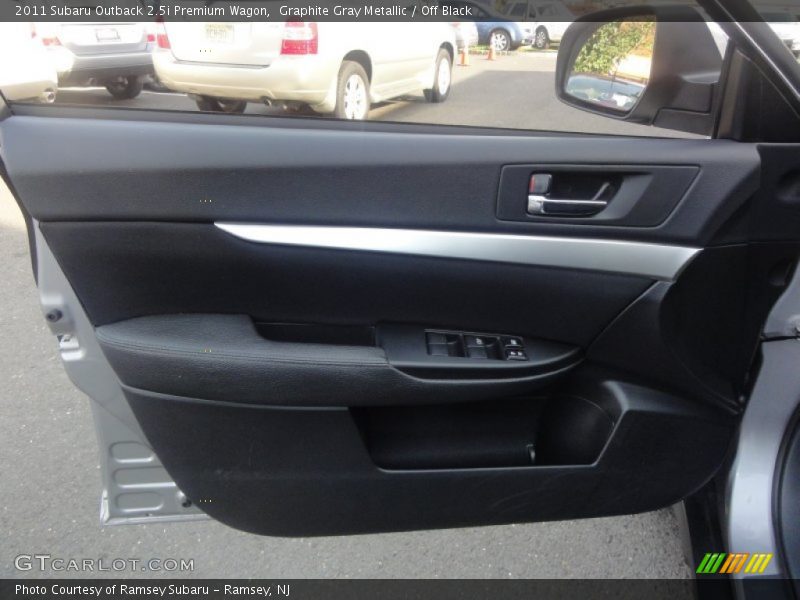 Graphite Gray Metallic / Off Black 2011 Subaru Outback 2.5i Premium Wagon