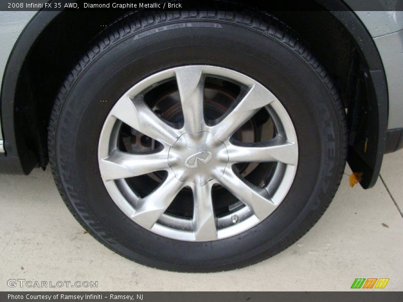 Diamond Graphite Metallic / Brick 2008 Infiniti FX 35 AWD