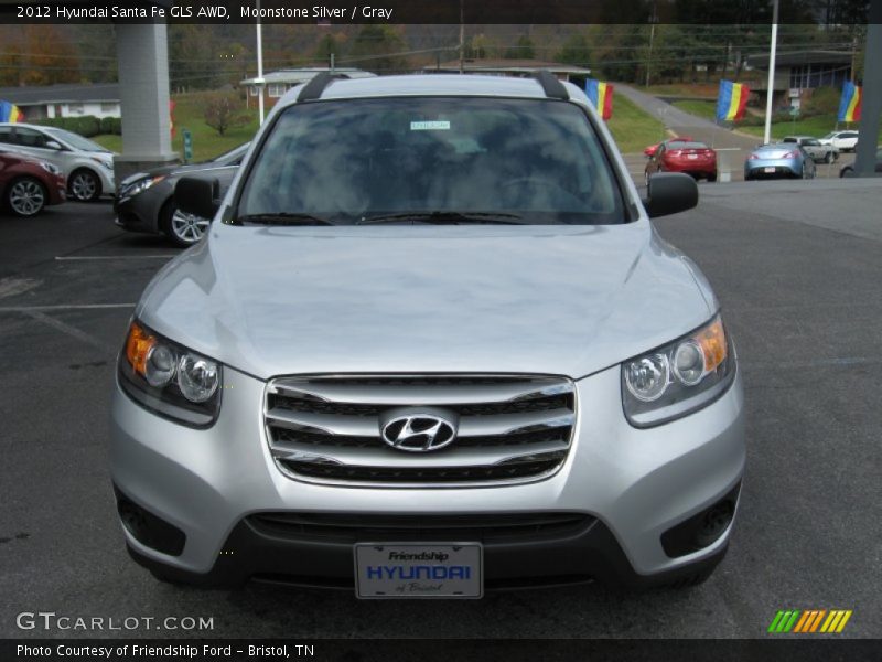 Moonstone Silver / Gray 2012 Hyundai Santa Fe GLS AWD