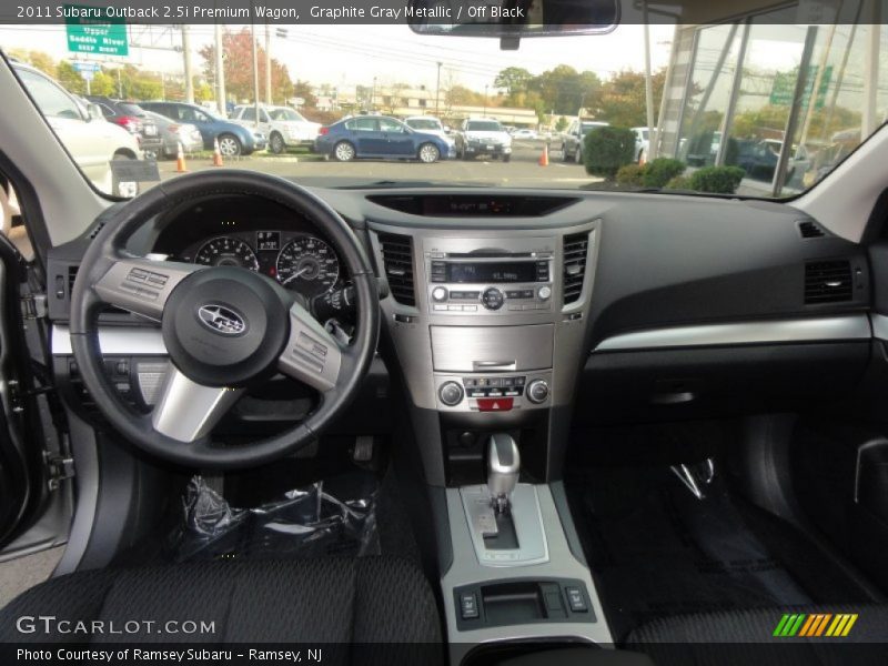 Graphite Gray Metallic / Off Black 2011 Subaru Outback 2.5i Premium Wagon